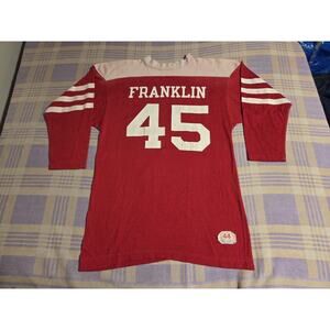 Vintage 60s Champion Authentic Game Worn Football Durene Jersey Size 44 Franklin